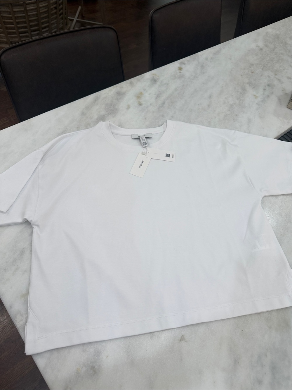 SPANX White Men’s Short Sleeve Crew T-Shirt